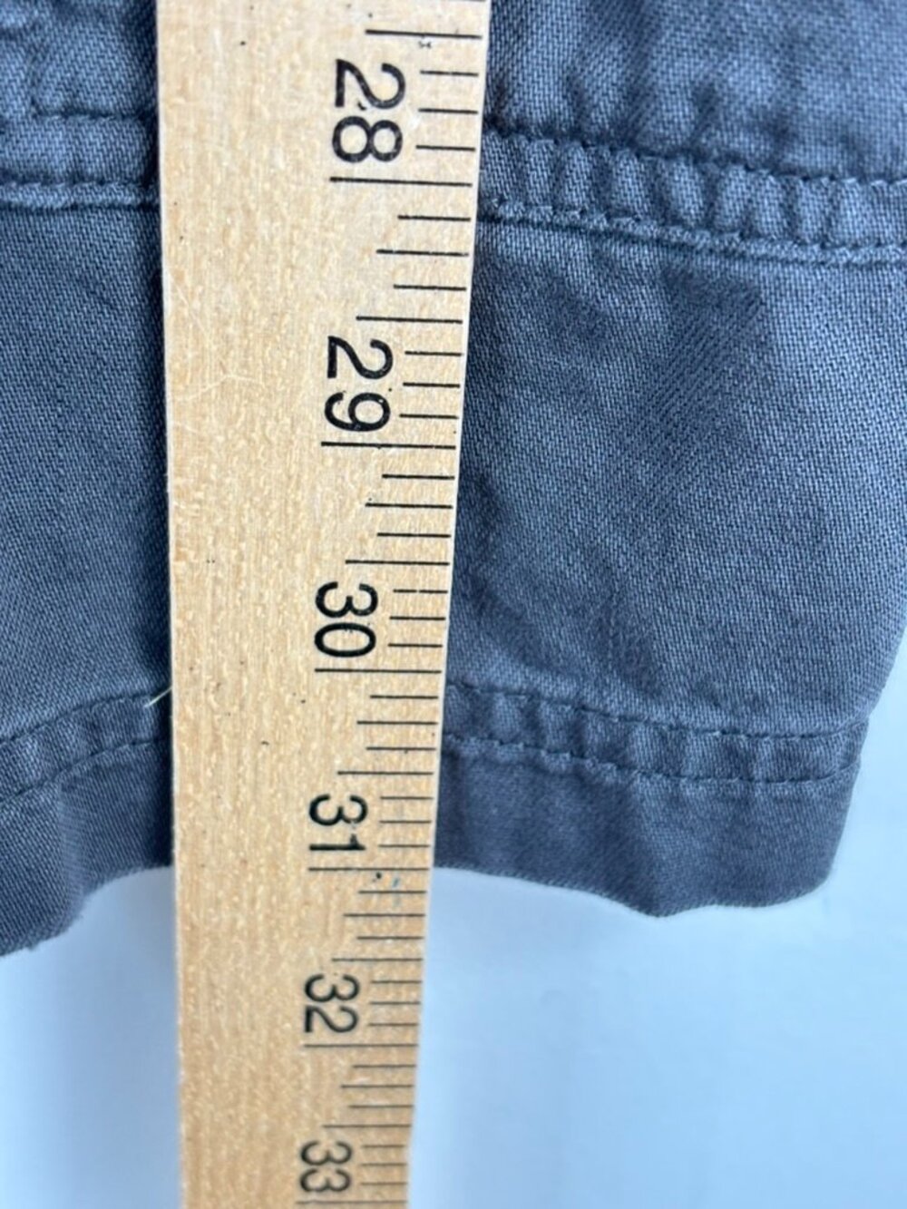 Aerie Canvas Shortalls M Washed Black Charcoal Romper Short Overalls Garden Boho - Picture 9 of 11